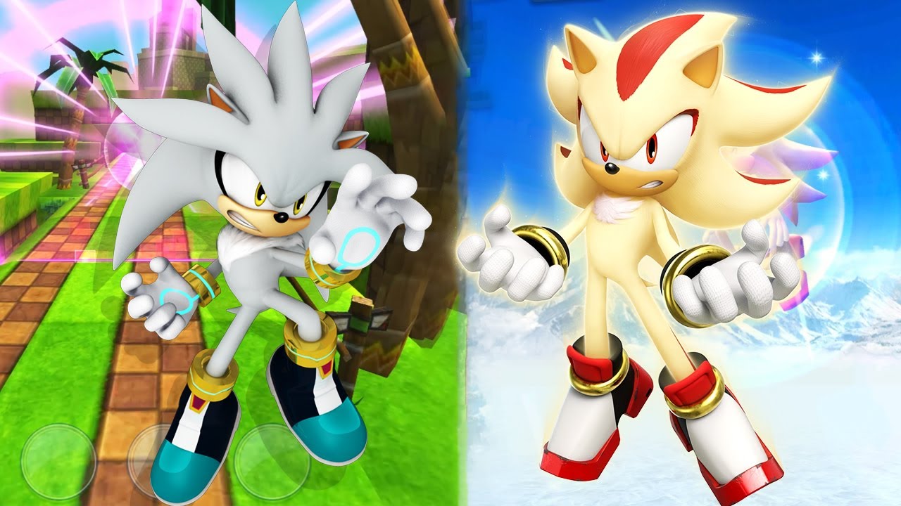 Sonic Forces Vs Sonic Dash - Silver Vs Super Shadow - YouTube