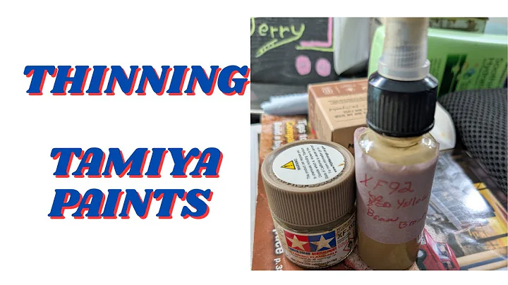 How I Thin my Tamiya Acrylic paints for Airbrushing .