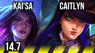 KAI'SA & Thresh vs CAITLYN & Seraphine (ADC) | 13/0/6, Legendary, 300+ games | BR Diamond | 14.7