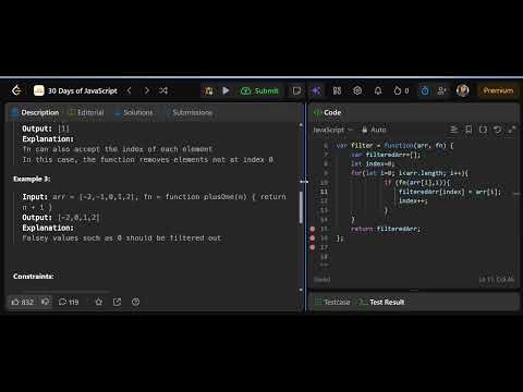 Day 6 of 30days | Filter Elements from Array | 2634. LeetCode JavaScript Solution