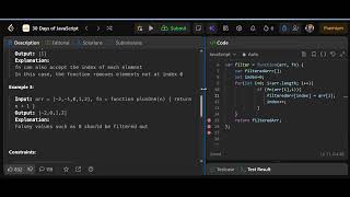 Filter Elements from Array | 2634. LeetCode JavaScript Solution (30 Days of JS Day 6)