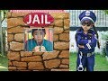 Suri Pretend Play as Cop & LOCKED UP Auntie in Pretend Jail Playhouse Kids Toys