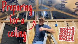 installing 2x4 framing for ceiling