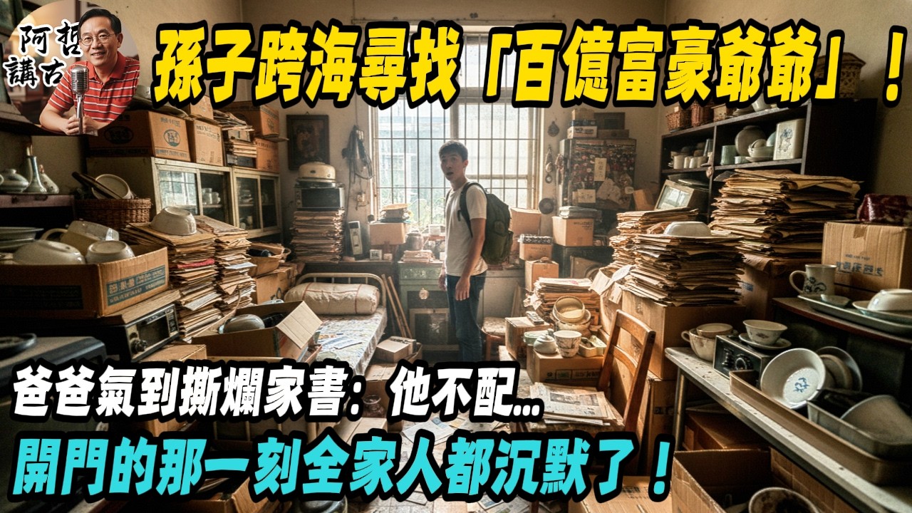 孫子跨海尋找「百億富豪爺爺」！爸爸氣到撕爛家書：他不配...按地址找到，開門的那一刻全家人都沉默了！
