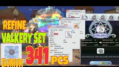 Ragnarok X next GENERATION  . REFINE VALKERY SET