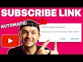 How to make a youtube subscription link for your channel