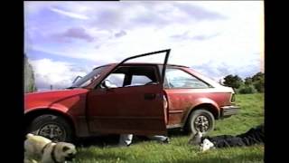 Car Jump - Dude gets hurt