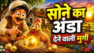 सोने का अंडा देने वाली मुर्गी | Golden Egg Story in Hindi | Hindi Bedtime Story for Kids