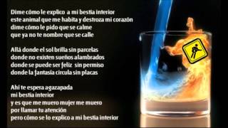 Video thumbnail of "Mi Bestia Interior - Rucks & Parker / Rock en español El Salvador (Letra)"