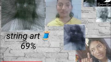 DIY String Art Tutorial How To Make String Art/Nail And Thread String Art By Me/#art​