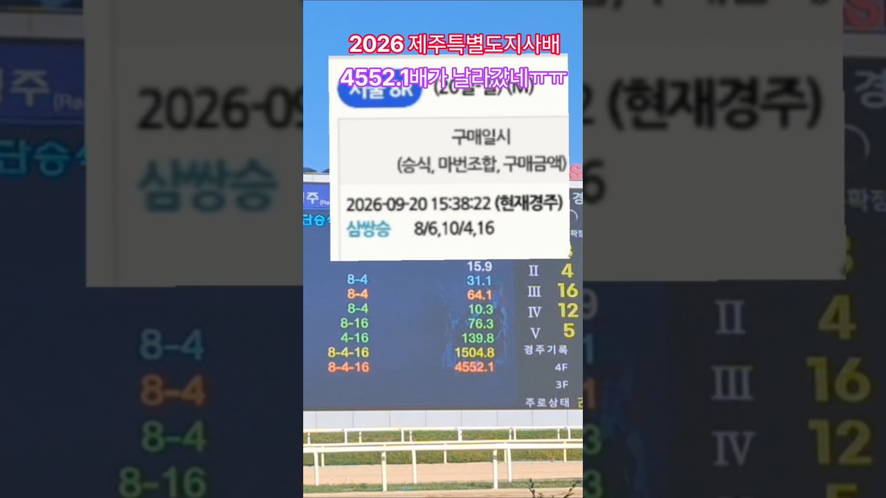 노친고기 엄청크네유ㅠ#경마 #말 #달려라말 #shorts