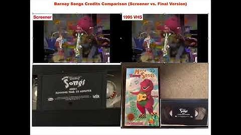 Barney Songs Credits Comparison (Screener vs. Final Version) (By: More Barney Songs (Screener))