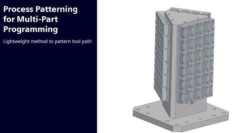 Process Patterning for Multi-Part Programming on a Tombstone in NX CAM