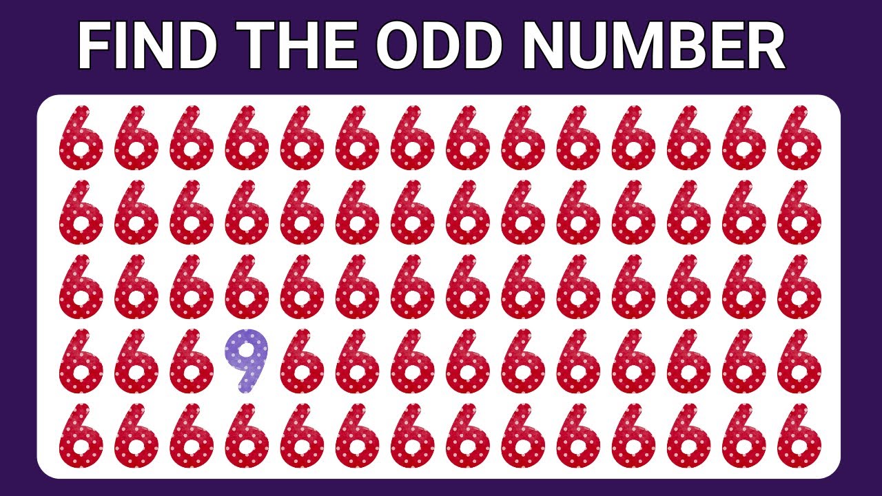 Find the ODD One Out - Numbers and Letters Edition I Emoji Quiz I - YouTube