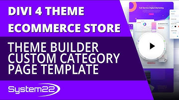 Divi 4 Ecommerce Theme Builder Custom Category Page Template 👈