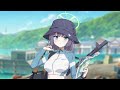 [Blue Archive] Saki (Swimsuit) - Kyō mo atsui nā. Netchūshōtaisaku wa deki teru ka?