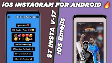 ST INSTA V17 | Hidden Mention | iOS Emojis + Fonts | Real iOS Instagram On Android