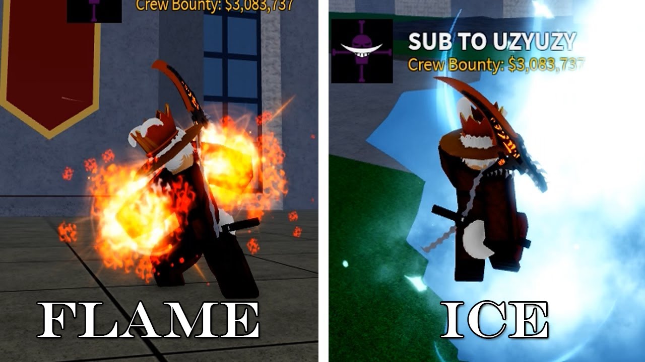 Barrier vs flame v2 #bloxftuit #edit my opinion