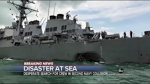 USS John S. McCain violent collision involving a 2nd Navy Destroyer