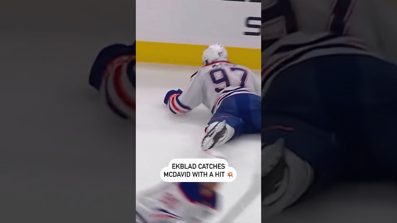 Connor McDavid Gets BLASTED By Aaron Ekblad 