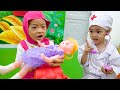 Miss polly had a dolly song Nursery rhymes & Kids song Indoor playground with Baby and Brother