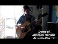 Jameson thinline acoustic electric guitar review  demo