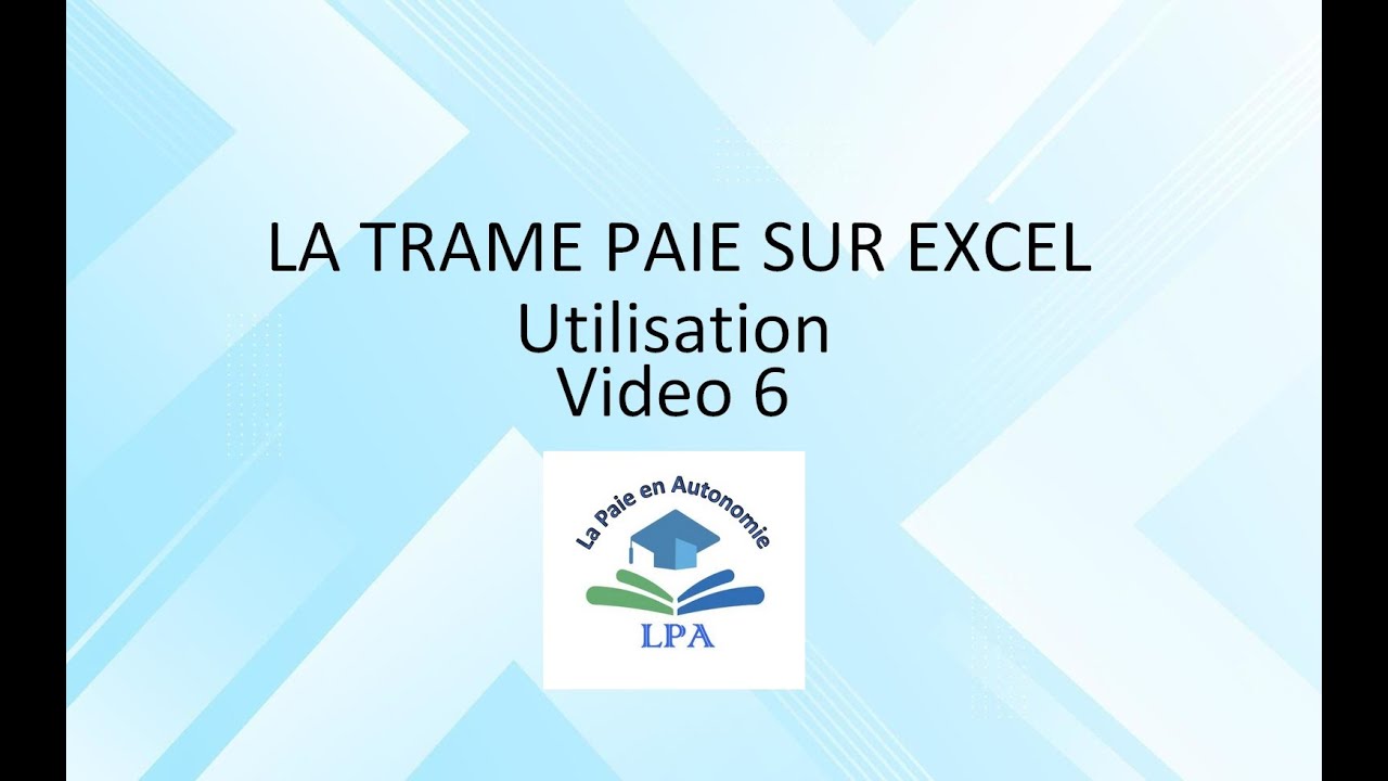 Utilisation de la trame - vidéo 6 - YouTube
