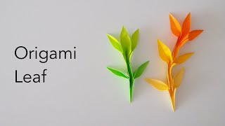 Quick & Easy Origami Leaf Tutorial