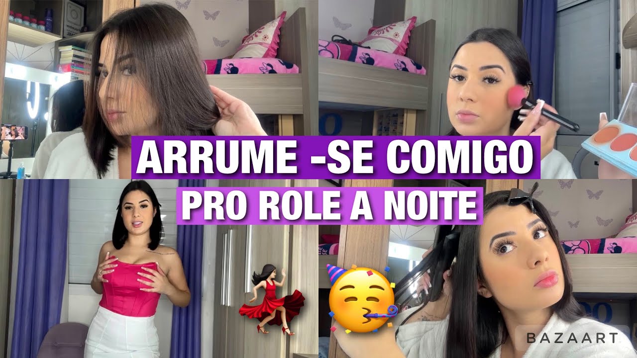 ARRUME-SE COMIGO PRO ROLE ✨cabelo, make & look