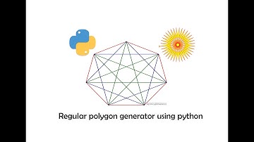 Regular Polygon generator using Python