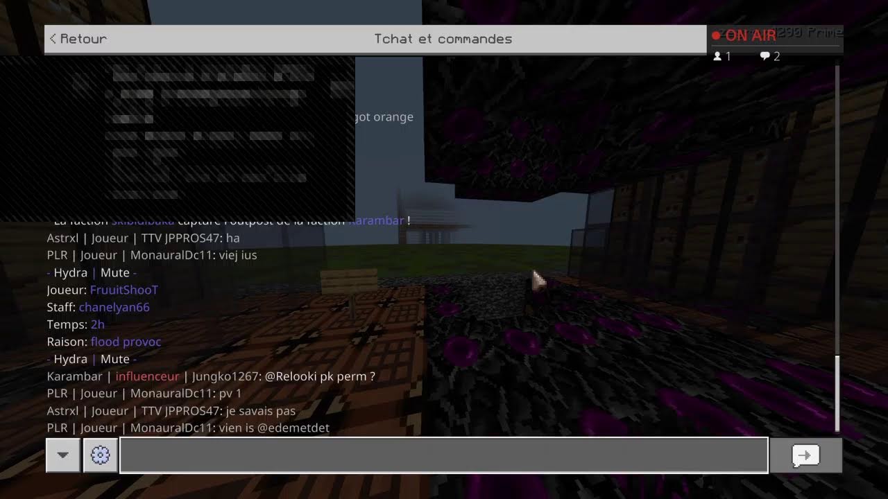 Live Hydra  giveall 20H venez [ hydra.mcbe.fr ]