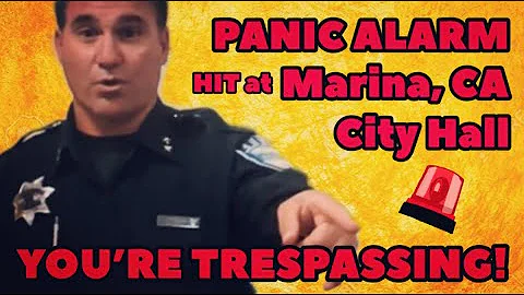 YOURE TRESPASSING! Marina, CA City Hall