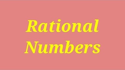RATIONAL NUMBERS  | MATHEMATICS  | SNS INSTITUTIONS