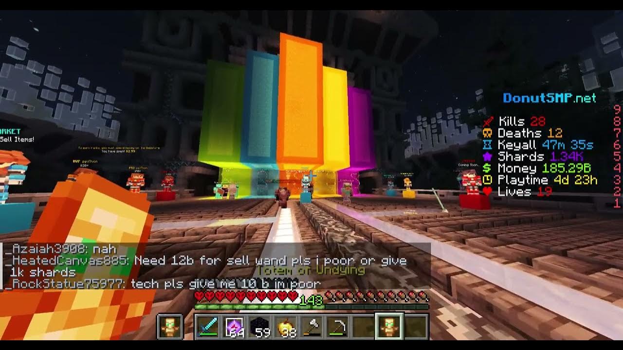 How to sell item s on the donut smp ip donutsmp youtube