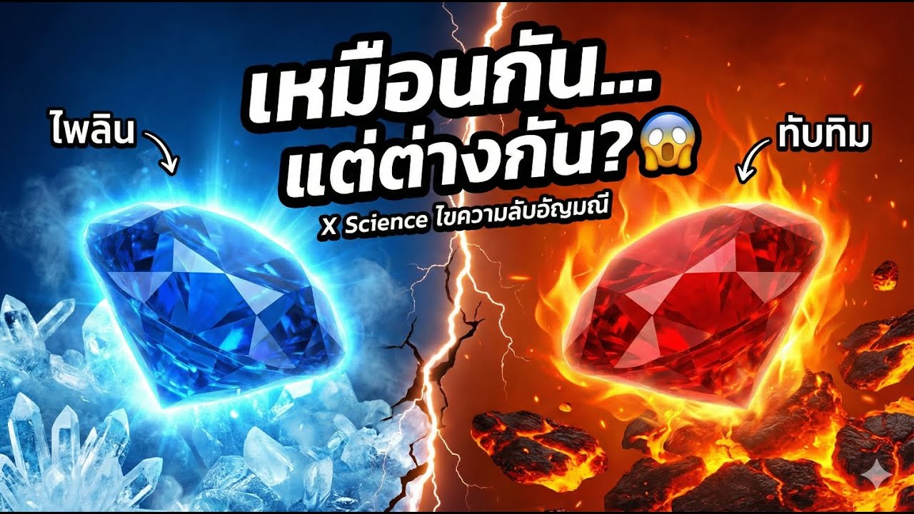 เปิดโลกวิทยาศาสตร์: ไพลินสีฟ้า เกิดขึ้นได้ไง? ทำไมต่างจากทับทิม? ไขความลับอัญมณี