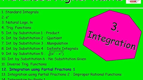 3.12 Integration 12 : Using Partial Fractions 1 (Proper) – Advanced Higher Maths @MrThomasMaths