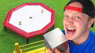 Unbreakable Cube VS World's Biggest Trampoline!