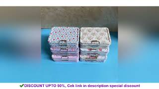 Vintage Metal Storage Canister With Lid Â Durable Cookie Candy Box, Aesthetic Organizer, Ideal G