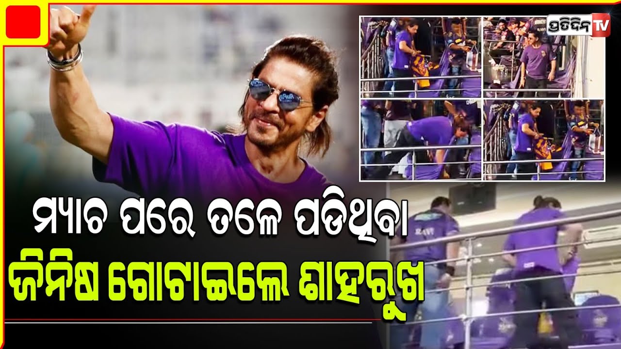 କେକେଆର ଜିତିବା ପରେ ଷ୍ଟାଡିୟମରେ ତଳେ ପଡ଼ିଥିବା ଏହି ଜିନିଷ ଉଠାଇଲେ ଶାହରୁଖ | king khan won his heart