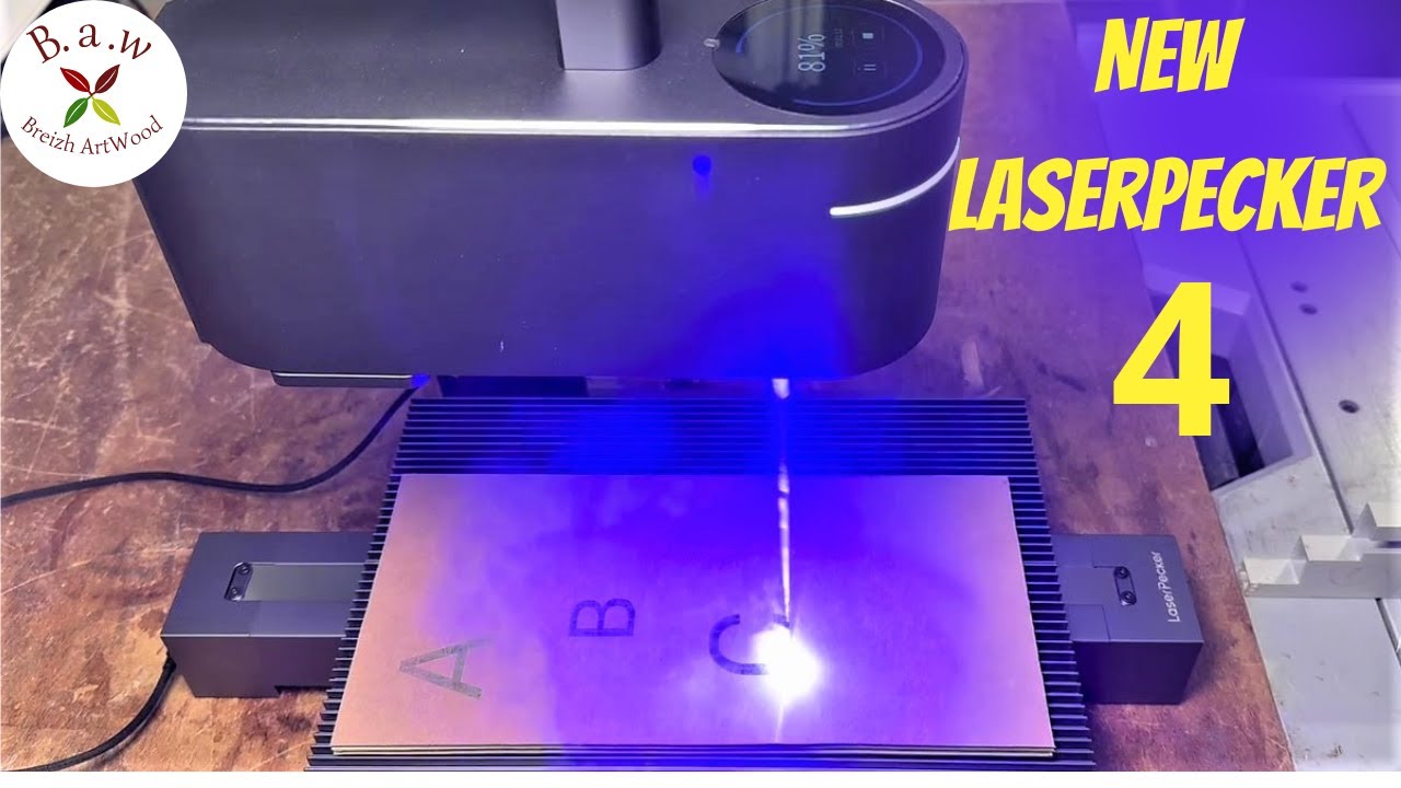 LaserPecker 4 Dual Laser Engraver, Fiber and Diode Laser Engraving