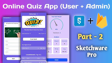 Online Quiz App (User) In Sketchware | How To Make Quiz App In Sketchware | Quiz App | Part - 2