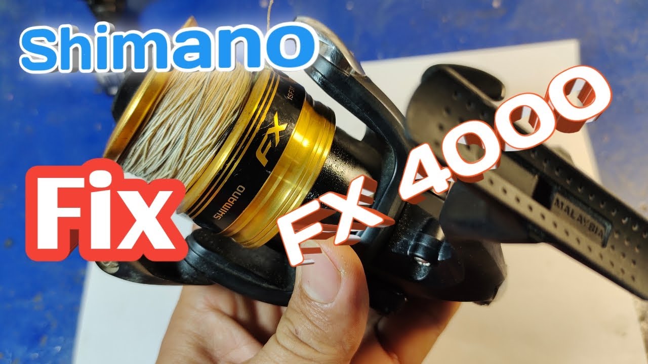 How to Fix shimano FX 4000 / fix a fishing reel that wont crank