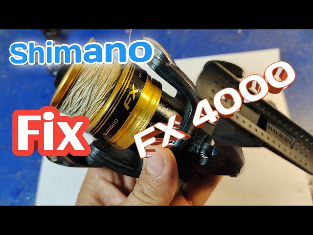 How to Fix shimano FX 4000 / fix a fishing reel that wont crank 