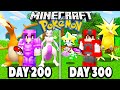 I spent 300 DAYS in Minecraft Pokémon.. here's what happened.. (Pixelmon 100 Days)