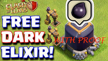 How To Get FREE DARK ELIXIR - Clash Of Clans