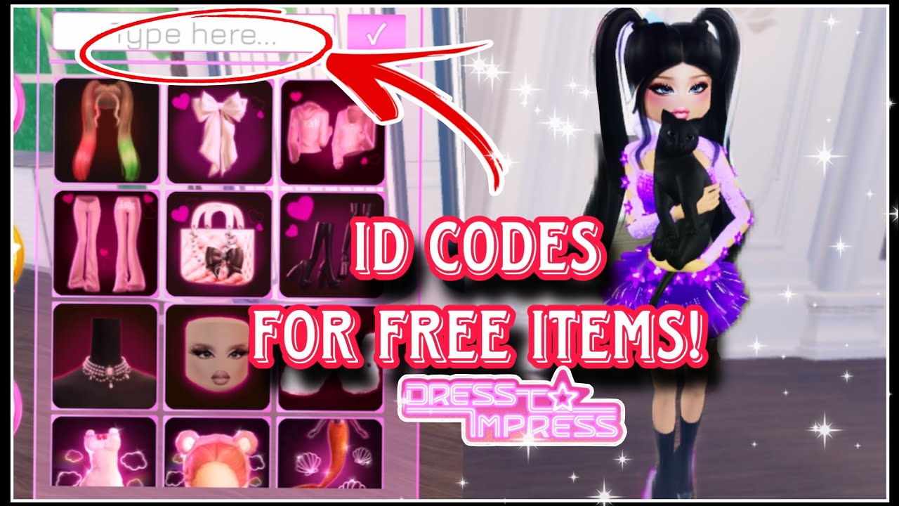 NEW ID CODES FOR COOL FREE ITEMS IN DRESS TO IMPRESS ROBLOX - YouTube