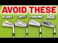 Which golf clubs should you use blades vs cavity backs vs forgiving irons