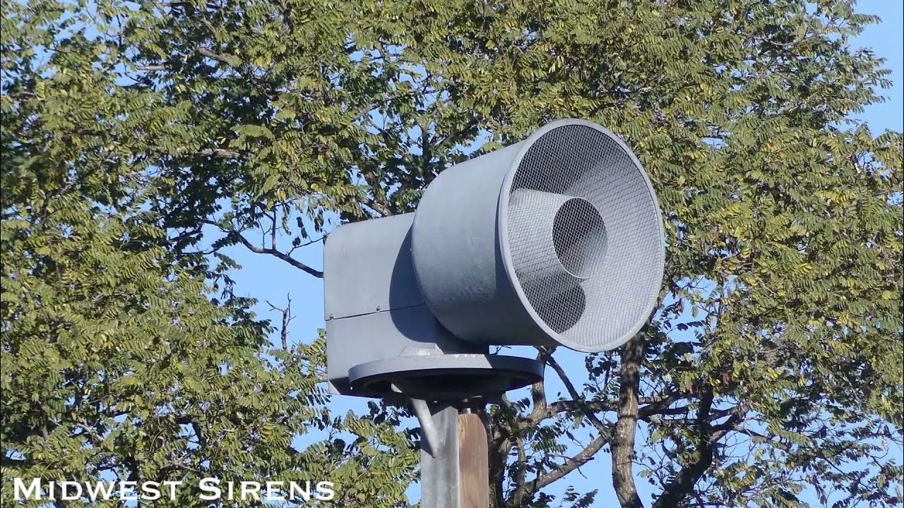 ACA Allertor 125 Siren Test, Alert, Woodstock, IL (w/ Horn