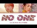 LEE HI (이하이) - NO ONE (누구 없소) (Feat. B.I of iKON) (Color Coded Lyrics Eng/Rom/Han/가사)