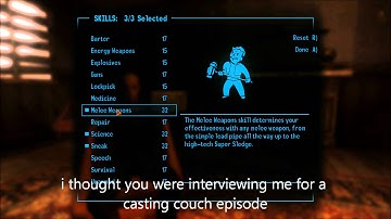 Fallout New Vegas Modded Part 1 DOC MITCHEL WORKS FUR CASTING COUCH